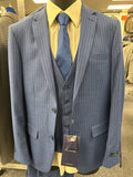 Studio Ferera Blue 3 Piece Slim Fit Suit - 30971