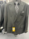 Antonio Cardinni Black Double Breasted Suit - DB6/2