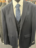 Vinci Navy 3 Piece Slim Fit Suit - SV2900