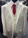 Vinci Ivory 3 Piece Slim Fit Suit - SV2900