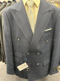 Statement Sapphire Double Breasted Tailored Fit Suit - SD-102