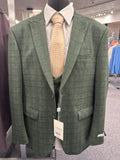 Vinci Green 3 Piece Slim Fit Suit - SV2W-8