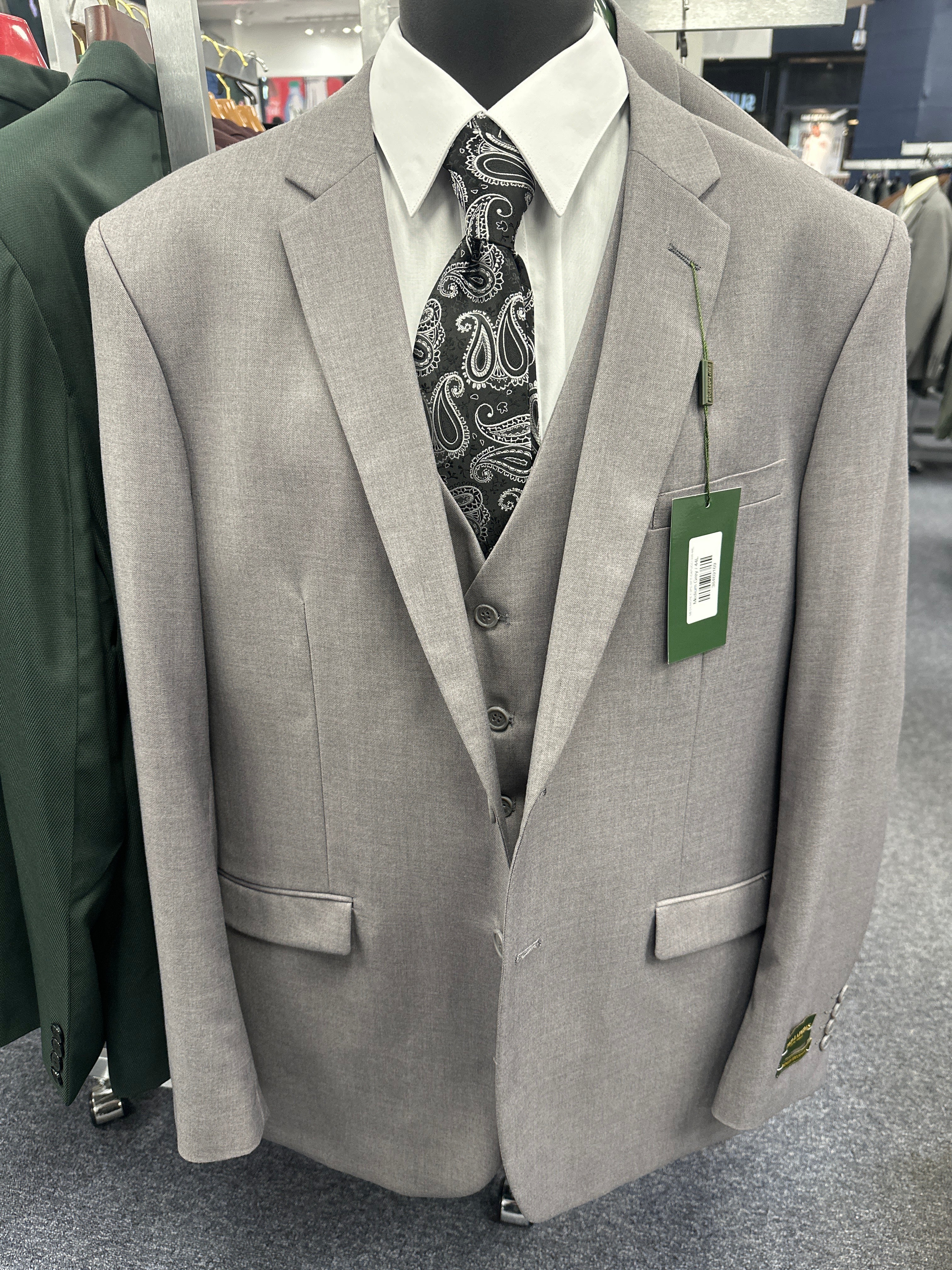 Capucci Medium Grey 3 Piece Slim Fit Suit - 300