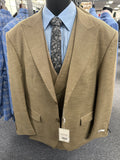 Vinci Taupe 3 Piece Modern Fit Suit - MV2K-2