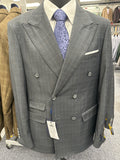Statement Charcoal Double Breasted Tailored Fit Suit - SD-104