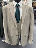 Studio Ferera Tan 3 Piece Slim Fit Suit - 30971