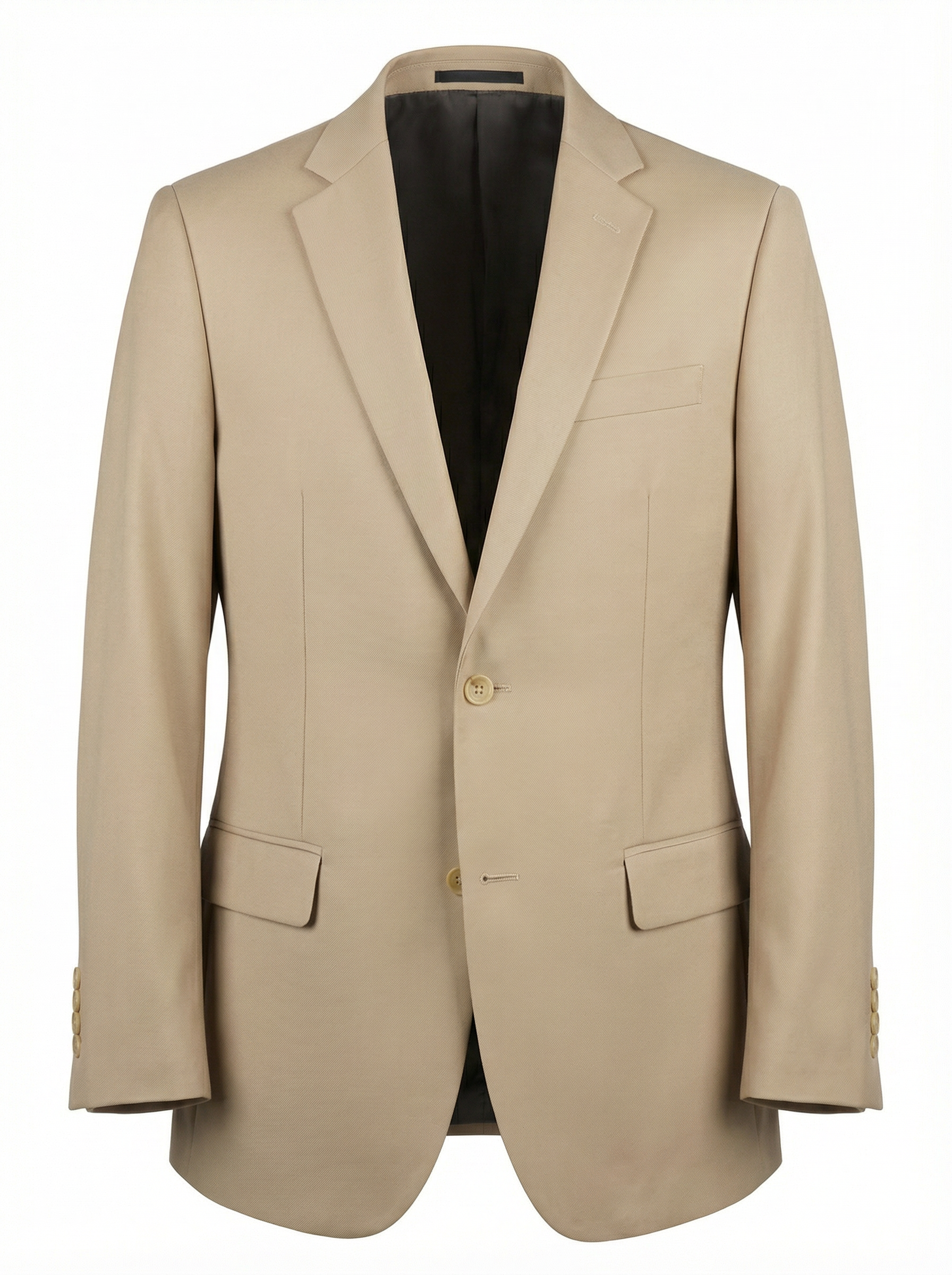 Beige 3 Piece Classic Fit Creativo Suit