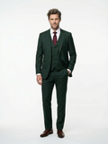 Hunter Green 3 Piece Creativo Classic Fit Suit
