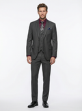 Charcoal 3 Piece Classic Fit Creativo Suit