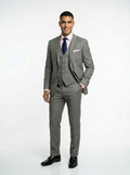 Grey 3 Piece Classic Fit Creativo Suit