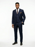Navy 3 Piece Classic Fit Creativo Suit