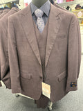 Statement Eggplant 3 Piece Tailored Fit Suit - Monte