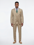 Statement Sand 3 Piece Tailored Fit Suit - STZV-100