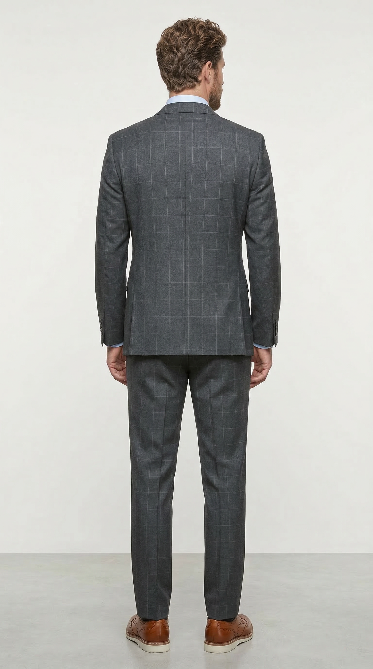 Studio Ferera Charcoal 3 Piece Slim Fit Suit - 31301