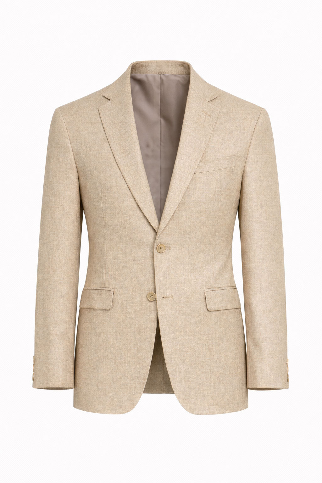 Capucci Beige 3 Piece Slim Fit Suit - 200