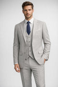 Capucci Glacier Grey 3 Piece Slim Fit Suit - 200