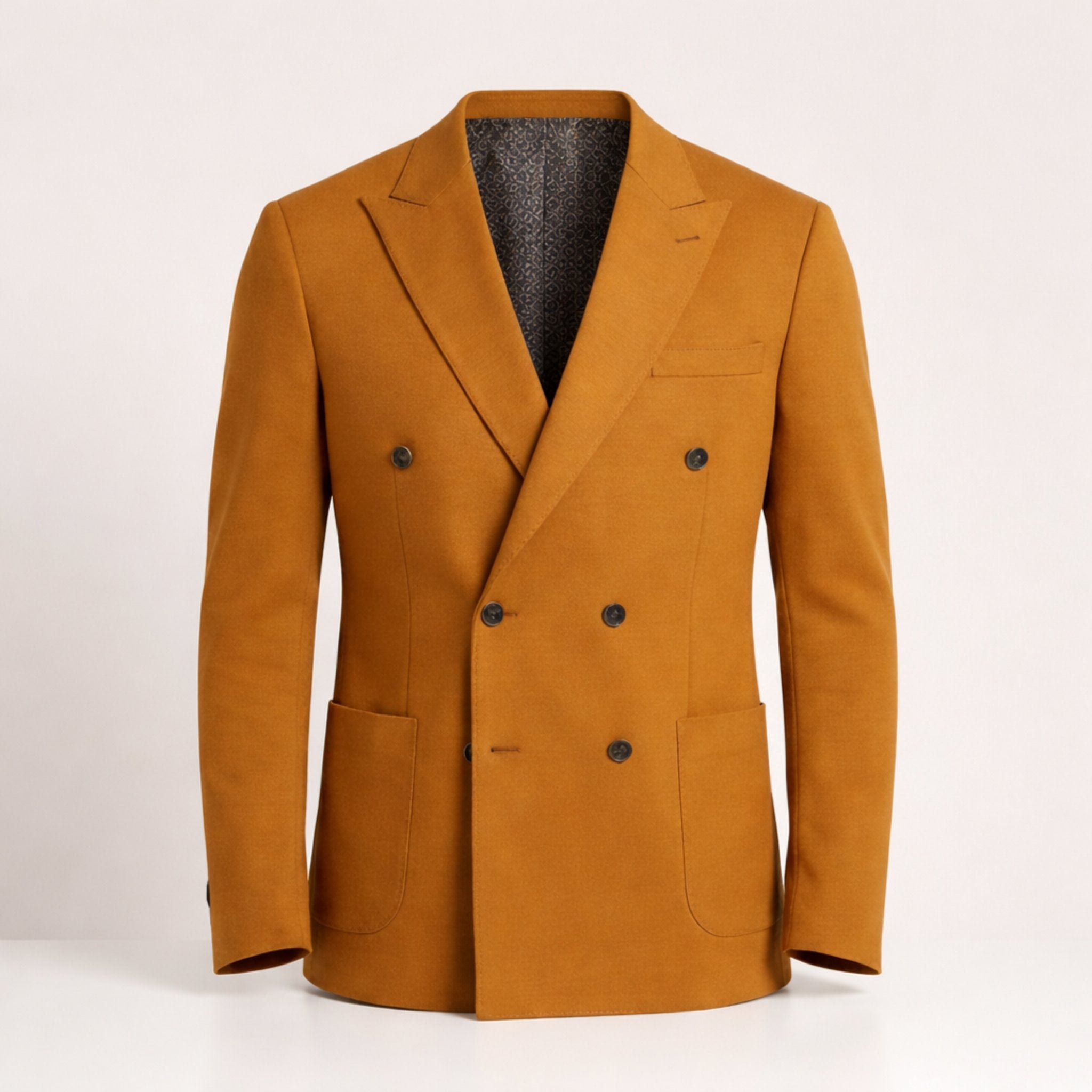 Giovanni Testi Light Brown Slim Fit Double Breasted Suit - GT6DBP-2001