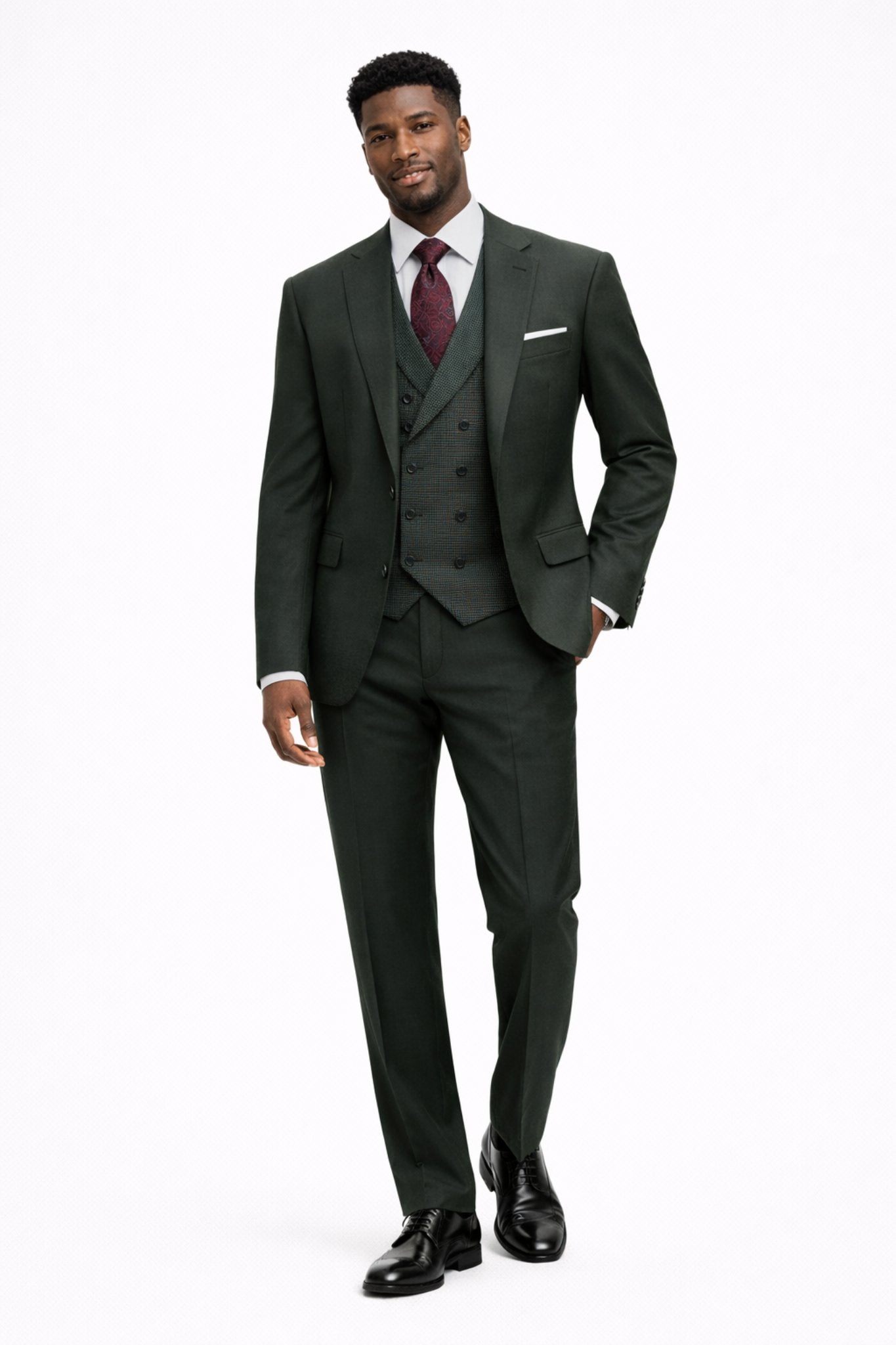 Statement Hunter 3 Piece Tailored Fit Suit - Marco-1